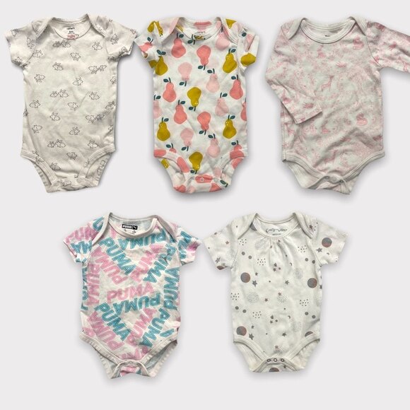 Other - Baby Girls 3-6 Month Onsies Bodysuits Lot of 5